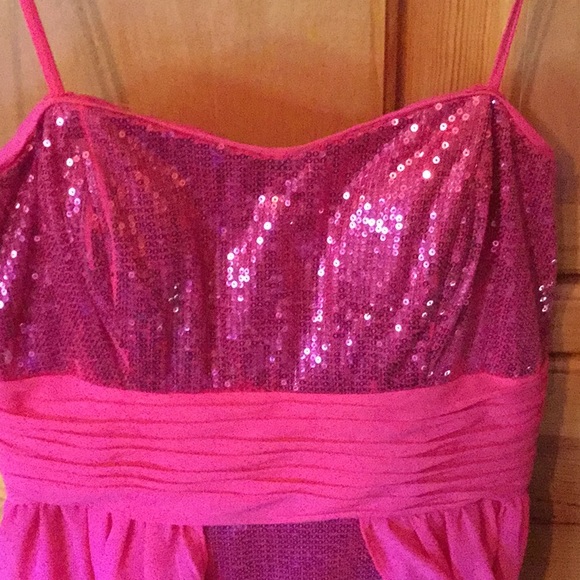 Hailey Logan NWOT Mini High-Low sequin Cocktail dress Size 5/6 - Picture 4 of 7